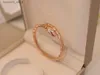 Alyanslar Diğer S Snake S Bangles Çiftler ve Sevgililer İçin Düğün Özel Hediyesi 18k Altın Kaplama Elmas Serpantin Aşk Q240315