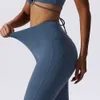 Lu Align Citron Taille Yoga Sports Fiess High Dance Pantalon à jambes larges décontracté pour femme Gym Push Ups Entraînement Sexy Respirant Jogger