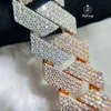 Gioielli Lifeng Hip Hop Diamond Cuban Link Catena Sterling Sterling Iced Out Moissanite