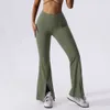 Lu Align Citron Taille Yoga Sports Fiess High Dance Pantalon à jambes larges décontracté pour femme Gym Push Ups Entraînement Sexy Respirant Jogger