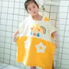 Asciugamano stile coreano gonna da bagno per bambini super morbido assorbente casa indossabile spiaggia nuoto mantello con cappuccio in pile di corallo