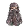 Bandanas tactique camouflage masque d'arbre champ de chasse en plein air écharpe complète UV respirant équitation 3d chapeaux