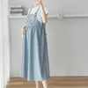 Беременная женская мода лето -одежда свободно платье y240326