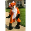 2024 VENDAS QUENTES Long Furry Fox Fursuit Mascote Costume Carnaval Party Stage Dress Dress For Men Momen Halloween Costum