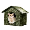 Matten Puppy Shelter Buiten Waterdicht Huisdier Grot Geïsoleerd Opvouwbaar Huisdier Tent Bed Voor Katten Kleine Honden Buiten Katten Slapen Huis