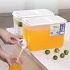 Waterflessen 4l koelkast koude ketel plastic met kraandrankdispenser multifunction limonade container grote capaciteit voor drankjes