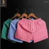Underpants 3-Pack Men Male Pajamas Shorts Mens Boxers Short Panties Under Wear Sleeping Pants Multipack Cotton Bottoms