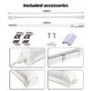 Linkable Shop Light Fixture 2 4 5 6 8 ft T8 LED Tube Integrate V Shape 4ft 8ft Fluorescent Light Replacement led light Fixture Warehouse Garage Lamp