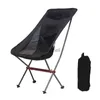 Camp Furniture Portable Outdoor Folding Chair Moon Chair Aluminum Alloy Camping Leisure Fishing Chair Beach Lazy Person Chair Director Chair YQ240315