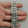 Bangle Tibetaans Zilver Ingelegde Armband Mode Armbanden Persoonlijkheid Charme Sieraden Prachtige Afwerking Mannen Vrouwen Paar Gift