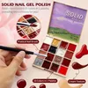 Kit definitivo de gel para unhas: 16 géis de cor sólida, detalhes brilhantes, lâmpada UV com pincel, conjunto de arte para unhas de qualidade profissional