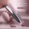 Mini Professional 2 In 1 Portable Hair Straightener Wireless curling iron Hair Curler Hair straighteners Hair iron 240306