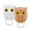 Rails 1/3pcs Scary Night Owl Ganci magnetici per chiavi Adesivo Hold Portachiavi Portachiavi Aprirà gli occhi Gancio decorativo da parete per la cucina di casa