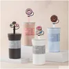 Drinking Sts Donuts Sile St Toppers Accessories Er Charms Reusable Splash Proof Dust Plug Decorative 8Mm/10Mm Party Drop Delivery Ottfk