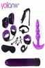 Sex shop Vibrator bullet with Bondage Set Sexy toys hand and Whip female collar love sex intimate sex products for adults Y18102409143533