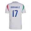 3XL 4XL Italië 2024 voetbalshirts 125e verjaardag RETEGUI TONALI italia voetbalshirt JORGINHO BARELLA SPINAZZOLA LOCATELLI top heren kinderkits met lange mouwen