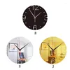 Wall Stickers Acrylic Mirror Clock Sticker 3d Surface Home Office School Decoration #9