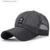 Ball Caps New Brand Women Men Baseball Cap Summer Dad Mesh Fishing Hat Female Male Trucker Hat For Women Men DropshippingY240315