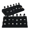 Gevlokt 1812 Vinger Sieraden Ring Display Houder Stand Organizer Opslag voor Winkel Exhibit Verpakking 240309