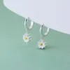 Hoop Earrings 2024 Daisy Women's Trendy Summer Niche Design Ins Women Jewelry