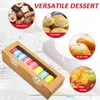 Sortez des conteneurs 50 PCS Box Candy Chocolate Macaron Kraft Macarons Baking Supplies Paper