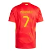 2024 قميص كرة القدم إسبانيا 24 25 Pedri Espana Morata Ferran Koke Gavi Lamine Yamal Player Tairts Football Men Kits Ll Orente ansu fati carvajal ol woman