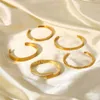 Intero 10 pezzi / lotto Bracciale rigido in argento oro 18 carati Pulsera Colore misto e dimensione259u