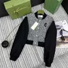 Zweiteiliges Kleid Designer 24 Frühjahrsneues Nanyou Guc-Stil besticktes, dickes, gespleißtes Tweed-Jacken-, Kurzmantel- und Faltenrock-Set QTOR