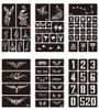 15 Styles 1 Sheet Henna Waterproof Tattoo Stencil Design Women Body Art Airbrush Paint Temporary Tatoo Sticker 2750729412010