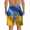 Shorts pour hommes 3D Ukraine Board Summer Fashion Cool Beach Sports Sports Surf Séchage rapide Maillot de bain imprimé