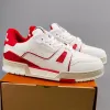 Klassische Fasion Luxuary Waren Männer Frauen Freizeitschuhe weiße Liebhaber Trainer Designer Leder-Sneaker Drucken Hochschuh A10 35-47