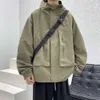Jaqueta de assalto com capuz de primavera masculina casual marca moderna esportiva e bonita à prova de vento popular na Internet Pbow