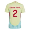 Euro 24 Gavi Lamine Yamal Soccer Jersey 24 25 Camiseta de Futbol Pedri Empains Ferran 2024 2025 Ansu Fati Rodrigo Football Shirt Men Kits Kids Sets