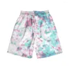 Shorts pour hommes Tie Dye Plage et vêtements pour femmes Impression numérique 3D Pantalons de couple tendance à la mode décontractée