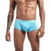 Underbyxor jockmail mode sexig is siden mens underkläder sommar ultratunna boxare trosor andningsbara mikrofiber manliga badstammar shorts shorts