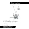 Chaîne en argent Sterling 925 Moissanite, pendentif pour femmes, pendentif d'élan de noël, bijoux de laboratoire en diamant