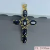 Anhänger Halsketten Kreativität Licht Luxus Zirkon Kreuz Anhänger Mode Glänzende Kristall Gebet für Religiöse Halskette Schmuck Zubehör