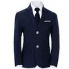 Boys Balzer Formal Blue Black Slim Fit Suits