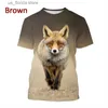 Men's T-Shirts New T Shirt 3d Animal Print Clothes Funny Mens And Womens Couple Clothes Loose Casual Short Slves 2024 Cool T-shirt Tops Y240321