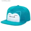 Bonés de bola moda desenhos animados bonito azul boné de beisebol algodão snapback chapéu adultos viagem ao ar livre ajustável chapéus de sol hip hop esportes lazer capsy240315