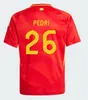 2024 2025 España camisetas de fútbol Pedri Lamine Yamal Pino Merino Rodrigo Sergio M.asensio Ferran Hombres Niños Kit Hermoso Redondo Caldentey 24 25 Camiseta de fútbol