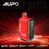 Vente en gros AUPO Digital Box 15K Puffbar 15000 Puffs Vapes jetables rechargeables 2% 15 ml 650 mAh Batterie rechargeable Vaper Sin Nicotine Vapers