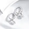 Smyoue 052ct Brilliang Cut Drop Drop Earrings for Women Classic 3 Prong Wedding Fine Jewelry S925 Sterling Silver Gra 240227