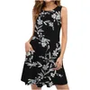 Casual Dresses Tops Elegant Sexy Outfits Ladies for Women 2024 Plus Size Beach Dress Sleeveless Backless Mini Sundress