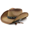 Beret for Cowboy Panama Hats Women Mężczyźni 6 kolorów Jazz Fedoras Cooling Sun Summer Trzydą Elegancka Kapelusz imprezowy