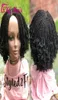 New Short Synthetic Wigs For Black Women 14 inch blac Kinky wig full micro braid lace front wig with baby hair4833410