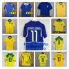 4xl Brasil Retro Soccer Jerseys Ronaldo 1957 85 88 91 93 94 98 02 04 Ronaldinho Kaka R. Carlos Camisa de Futebol Brasil Camisa de futebol Rivaldo Classic Vintage Jersey Jersey Jersey