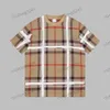 Designer Mens T Shirt Classic Plaid Graphic T-shirts Botton Unisex O-Neck Krótkie rękawie miękkie koszulka i spodnie