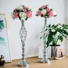 Table Candle Holder Arrangement Gold Iron Vase Twisted Path Wedding Flower Props Home Furnishings 240301