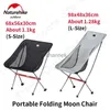 Camp Furniture Naturehike Bearing 150kg Folding Moon Chair Armchair Backrest Seat for Outdoor Camping Fishing Travel Accessory Ultralight 1100g YQ240315